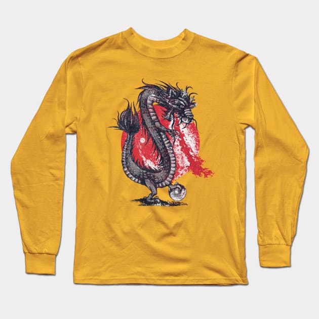 dragon Long Sleeve T-Shirt by inkzella